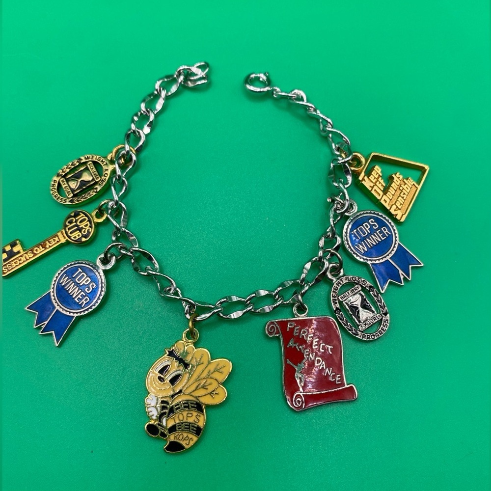 Vintage Topps Winners Charms Bracelet 7"